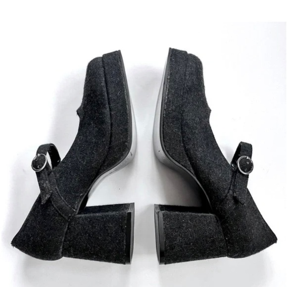 Vintage 90s Steve Madden Gray Mary Jane Chunky Heel Women’s Shoes Size 7.5 - Picture 7 of 14